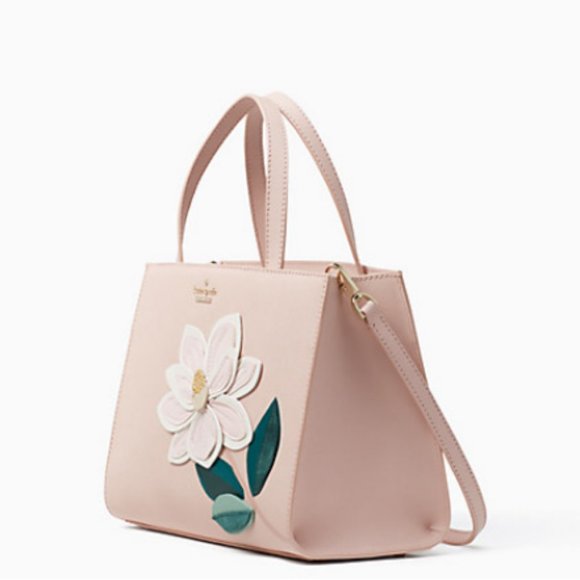 kate spade pink swamped magnolia sam satchel purse crossbody bag nwot - Picture 5 of 16